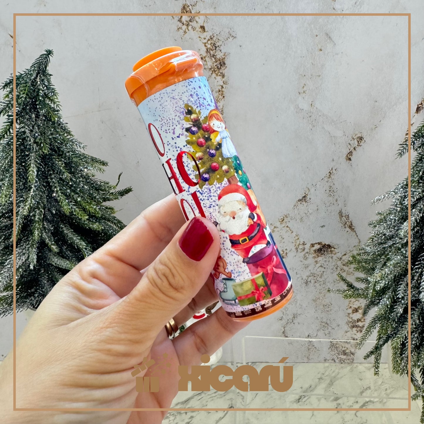 Kit de Cenefa de Navidad para tubito m&m Personalizadas.