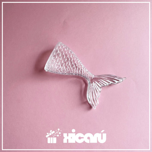 Cola Sirena de plástico, 6 piezas.