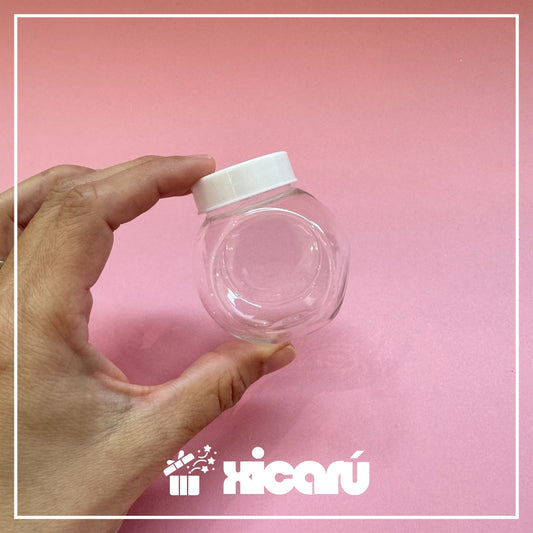 Mini Tarro de plástico 12 piezas.