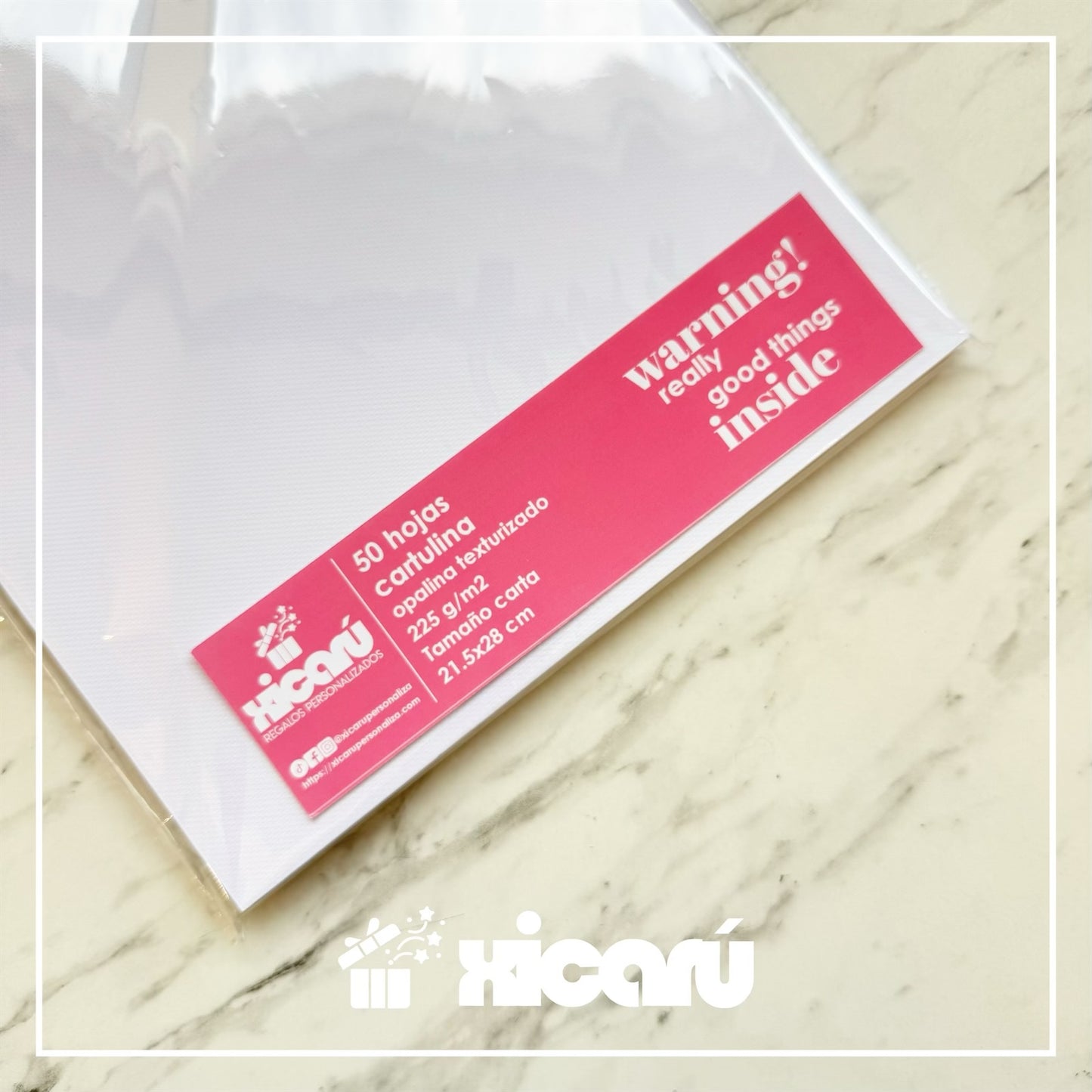 50 Hojas - Cartulina Opalina ACUARELA texturizado*