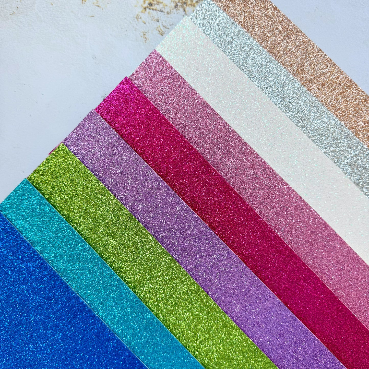 Hojas TC de cartulina glitter