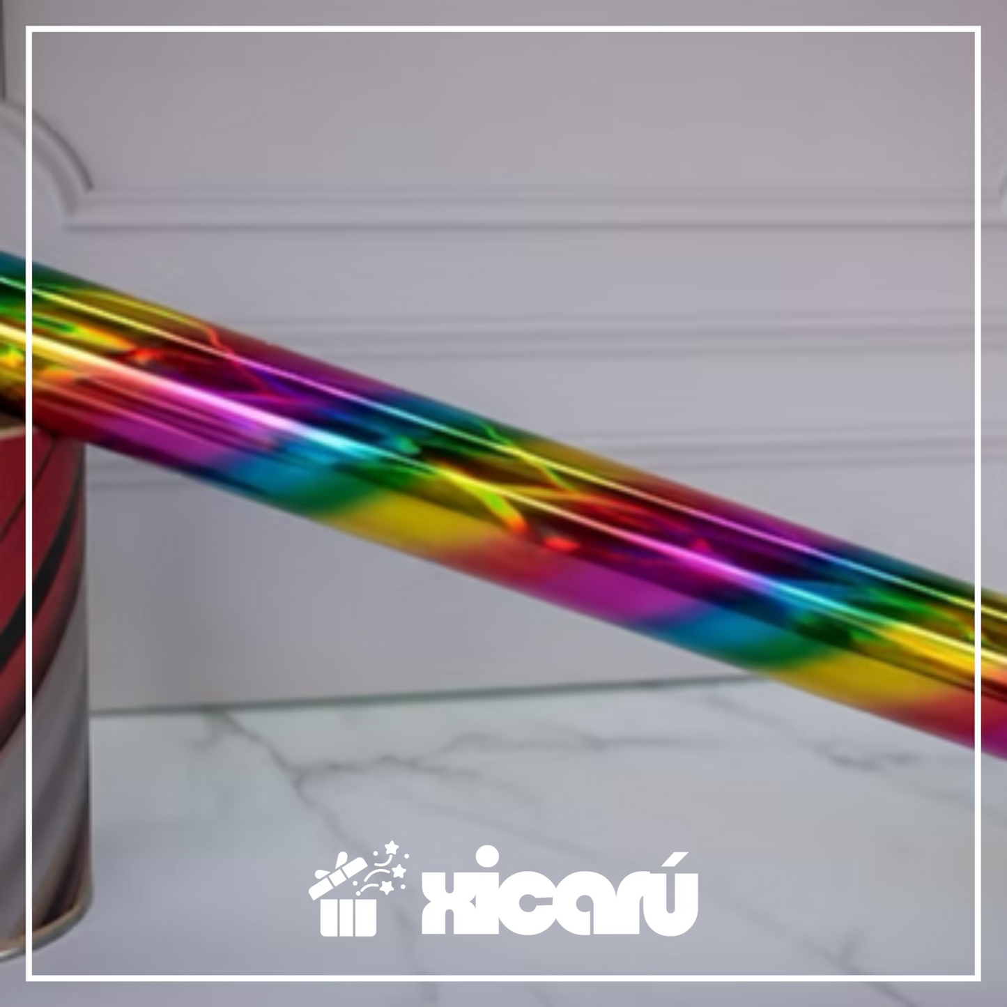 30 mts de Foil reactivo a tóner Arcoíris