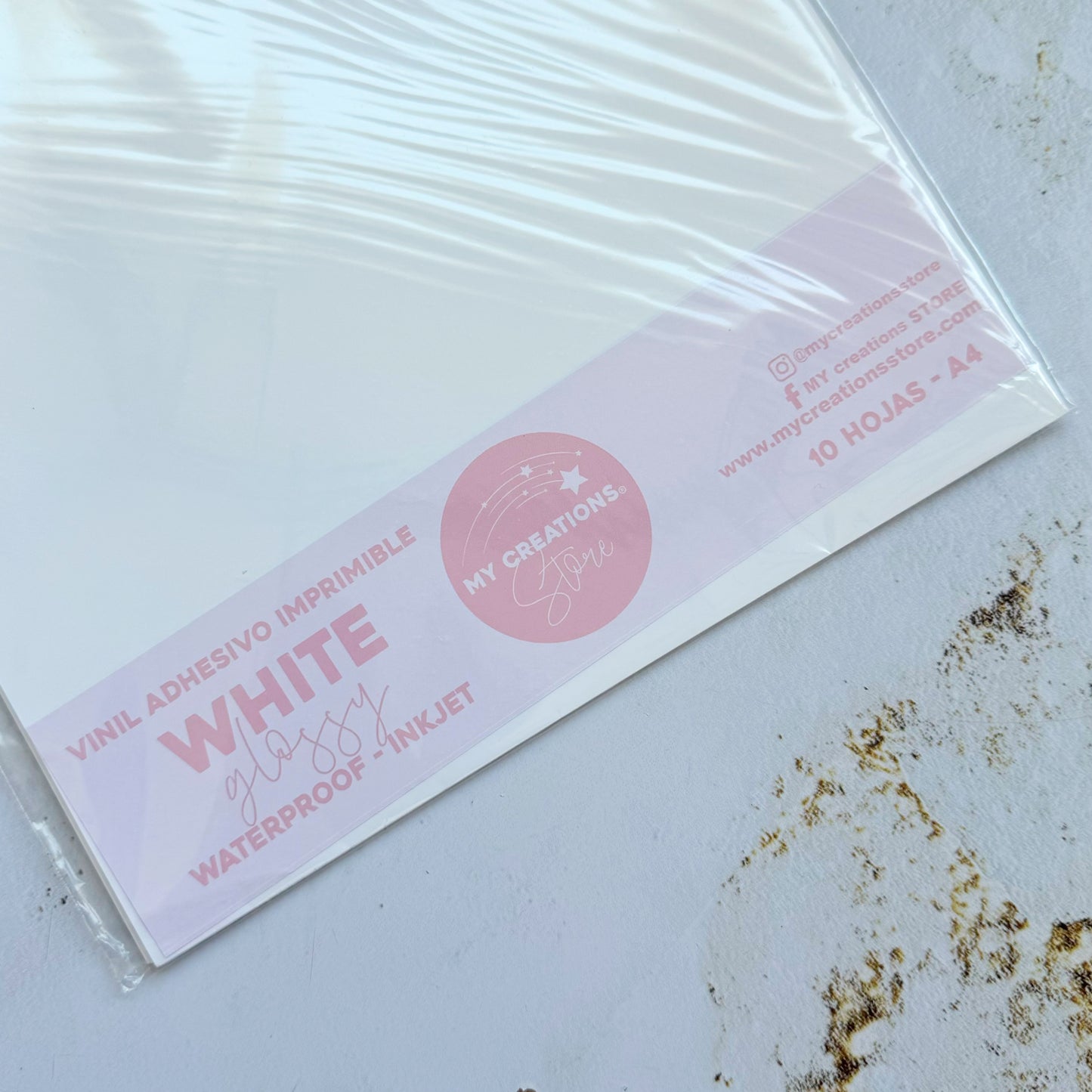 10 hojas - vinil adhesivo imprimible*