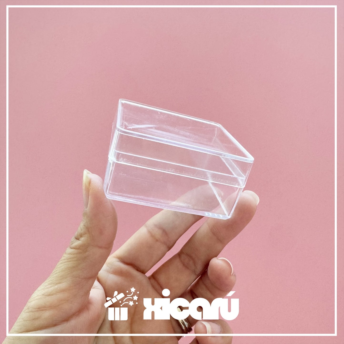 Cubo de plástico 5x3cm, 12 pzas