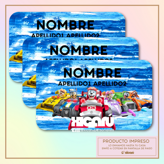 Sticker Personalizado: Paw Patrol Cars