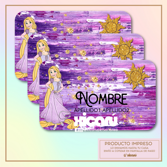 Sticker Personalizado: Rapunzel acuarela