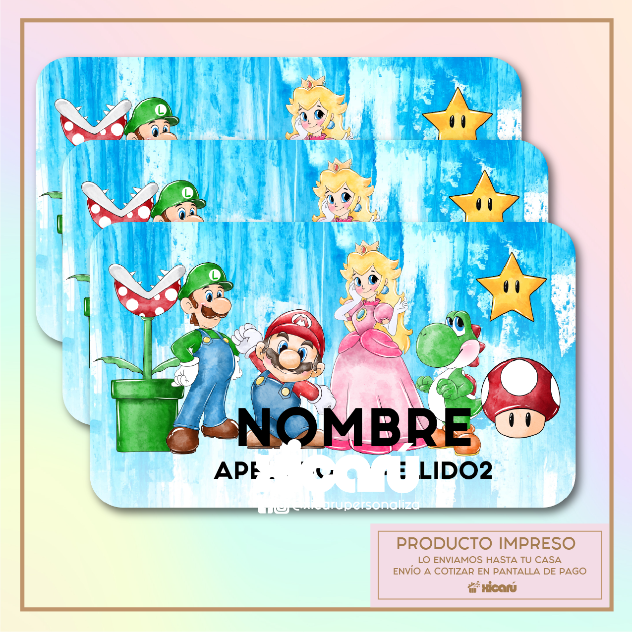 Sticker Personalizado: Mario Blue