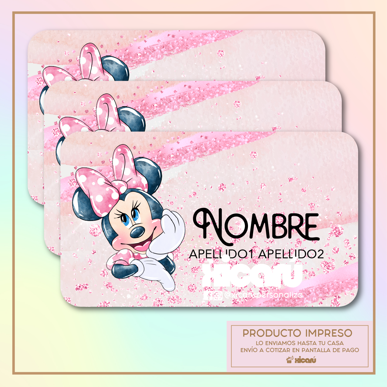 Sticker Personalizado: Minnie Pink