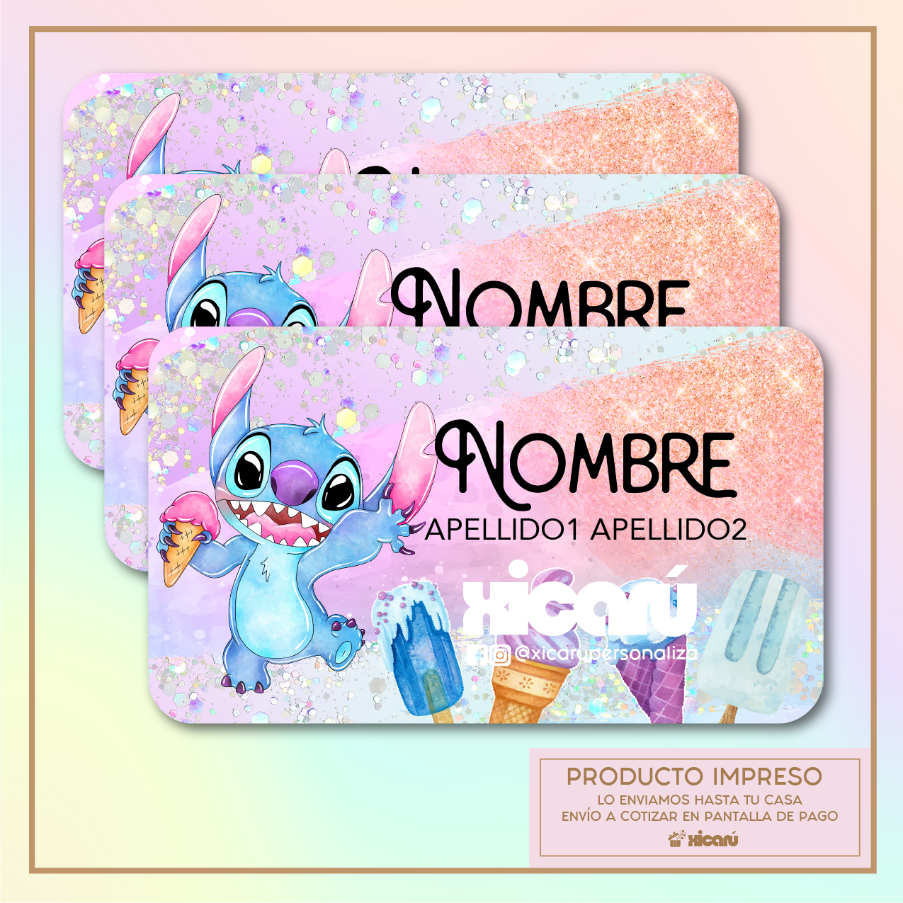 Sticker Personalizado: Stitch IceCream R