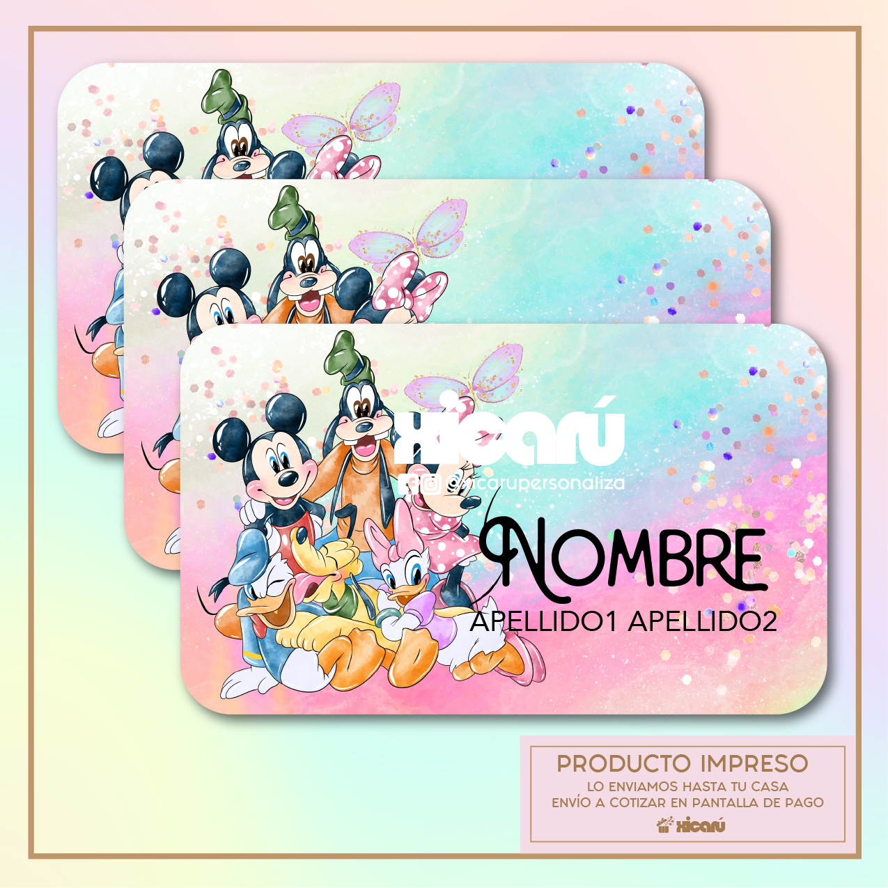Sticker Personalizado: Mickey Multicolor