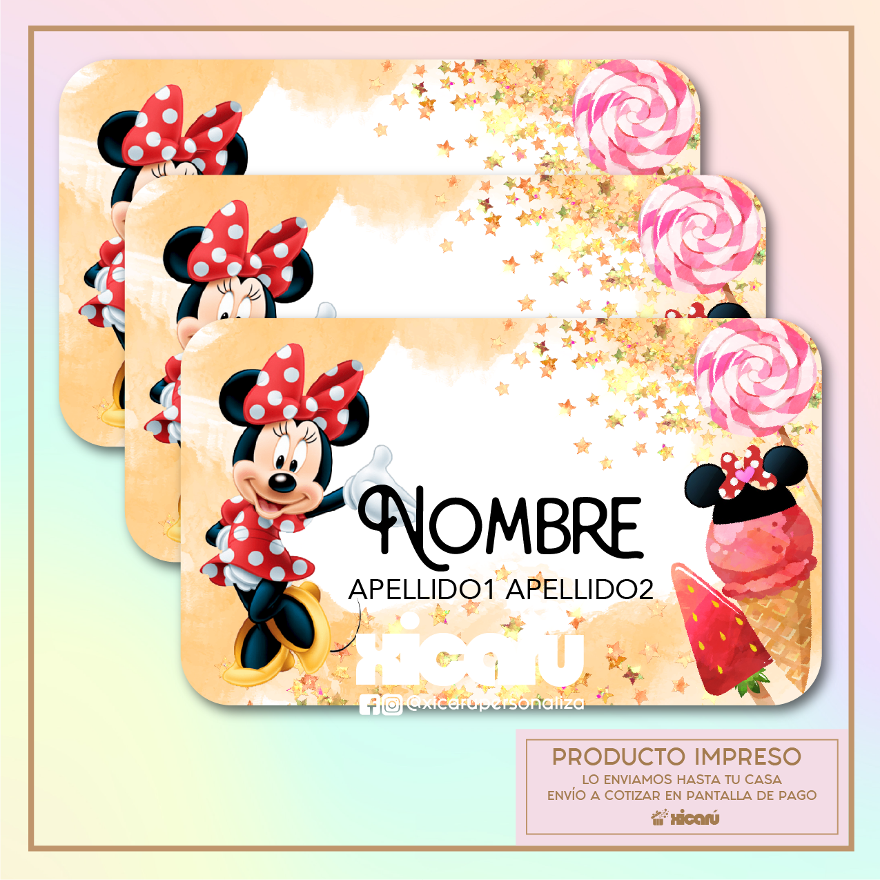 Sticker Personalizado: Minnie Red