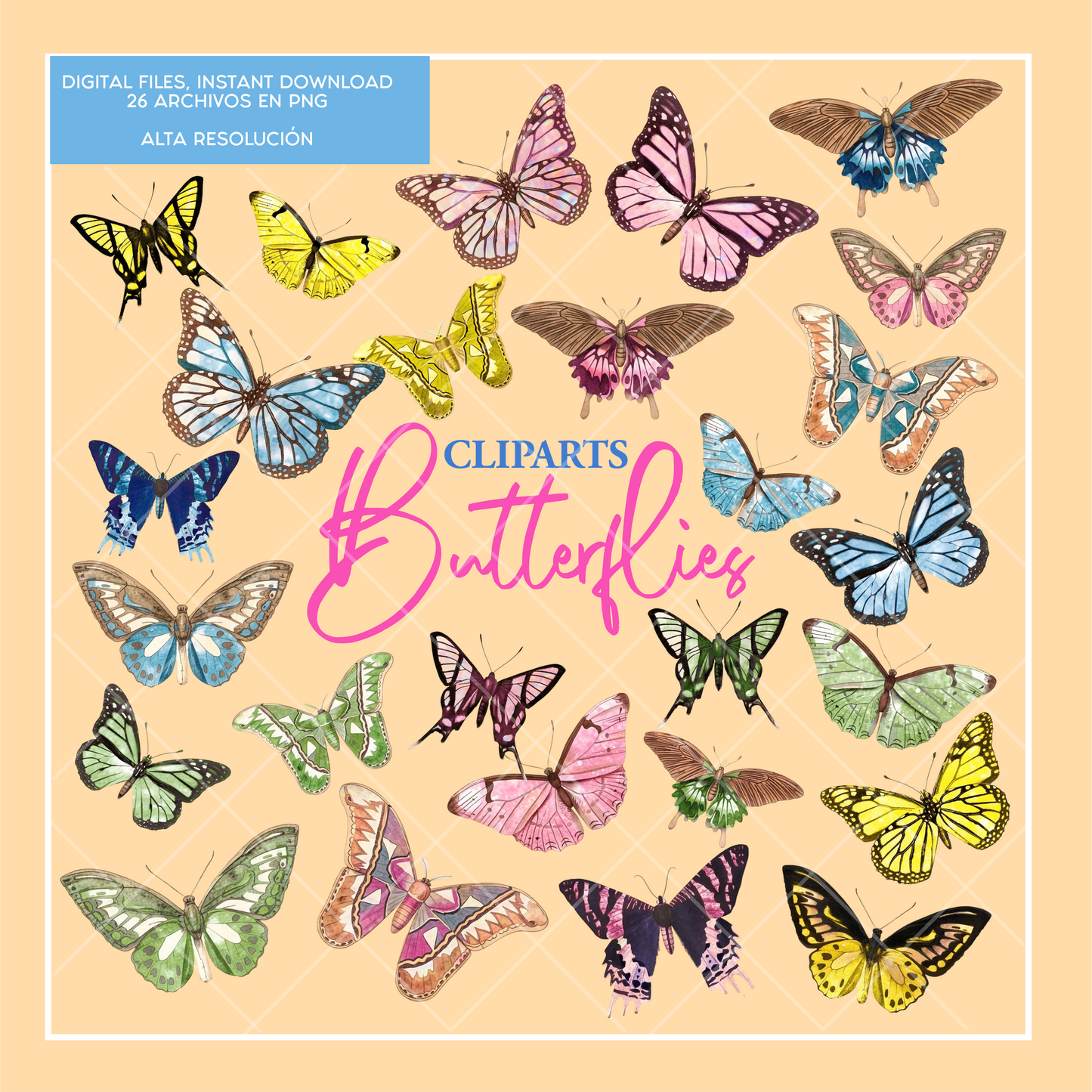 Clipart: Butterflies