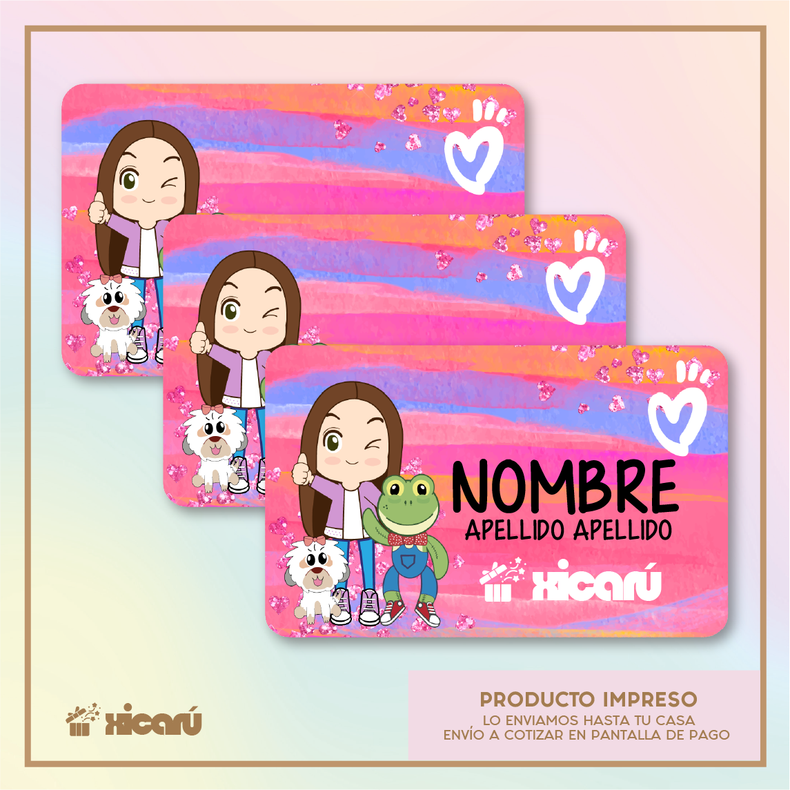 Sticker Personalizado: Lara Campos Fucsia