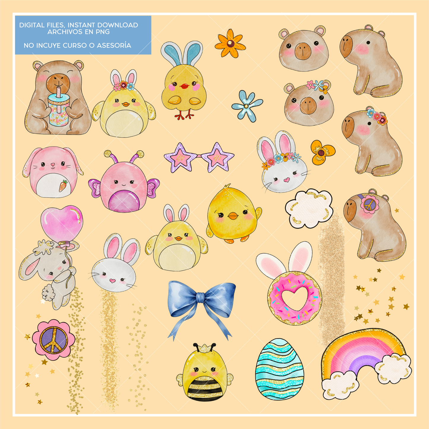 Clipart: Acuarela Pascua '25