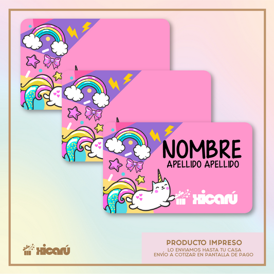 Sticker Personalizado: Unicornio y Gato