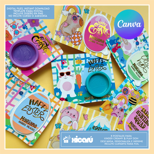 Postales: Kinder Creamy & Play Doh