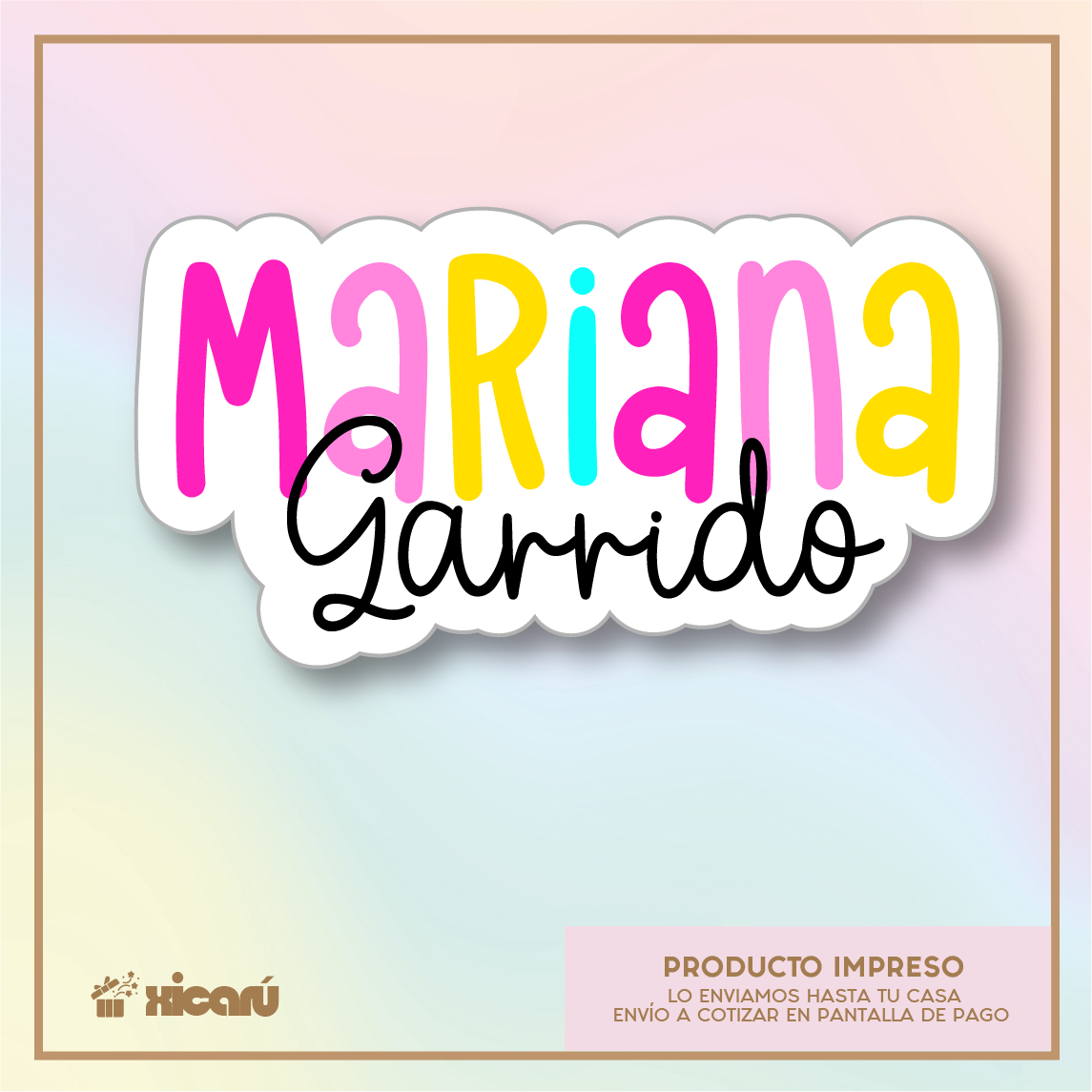 Sticker Silueteado: Nombre Niñas v6