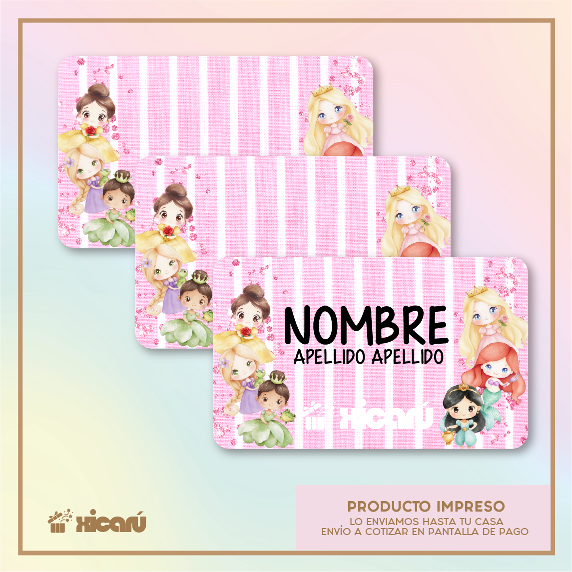 Sticker Personalizado: Princesas Pink