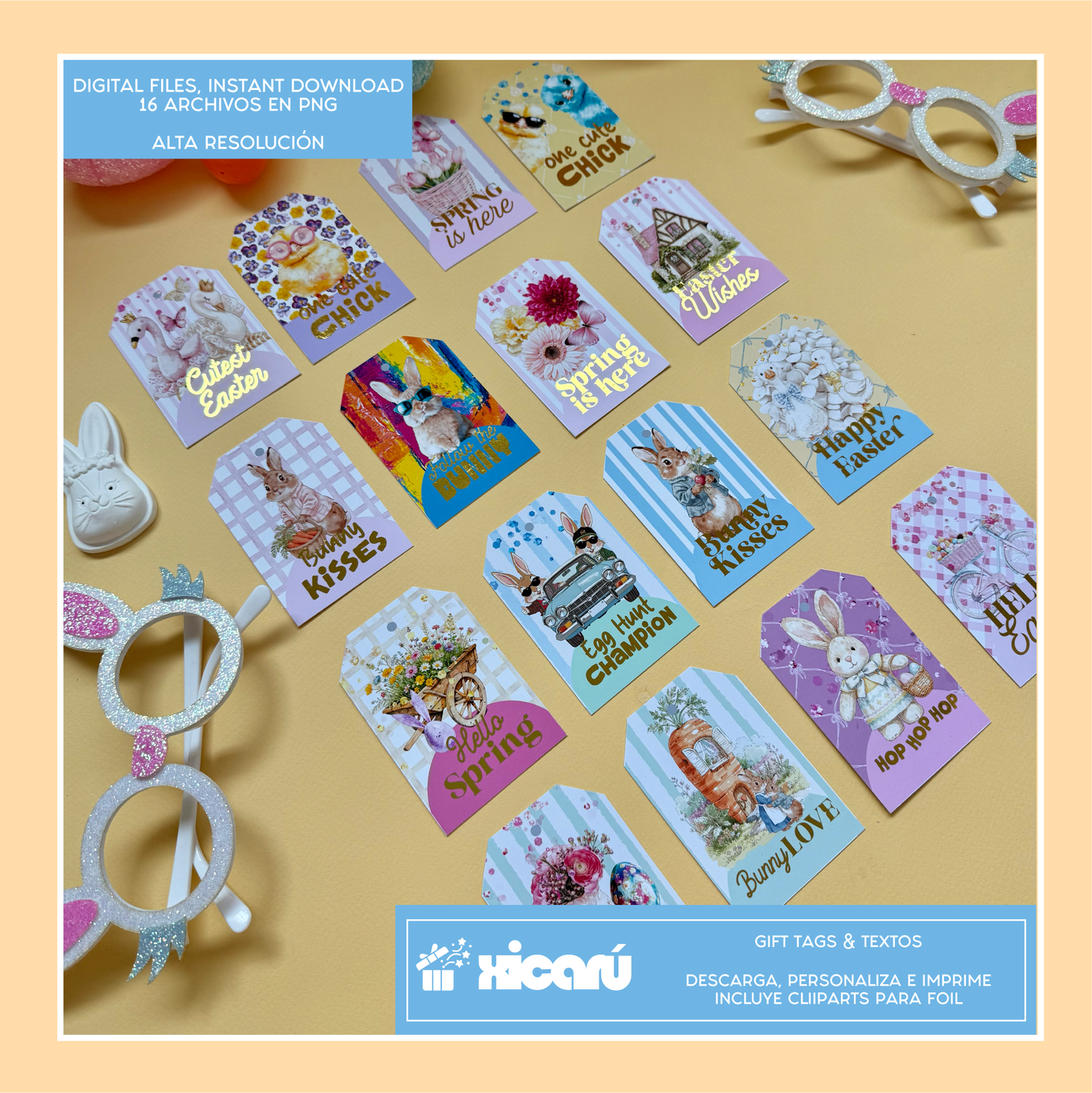 Clipart: Gift Tags Pascua