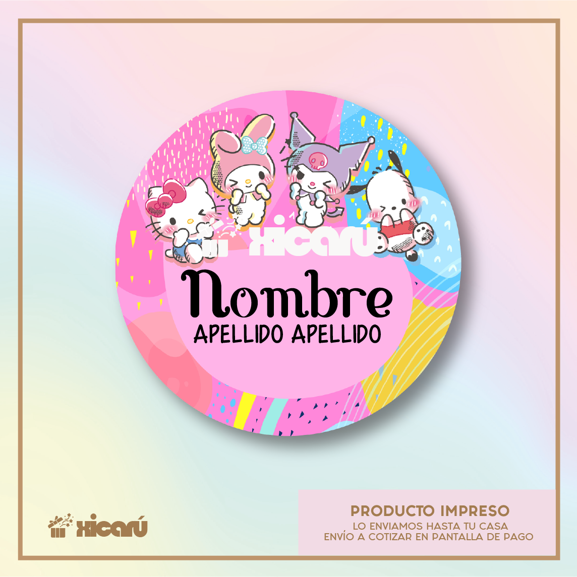 Sticker Personalizado: Kitty & Friends