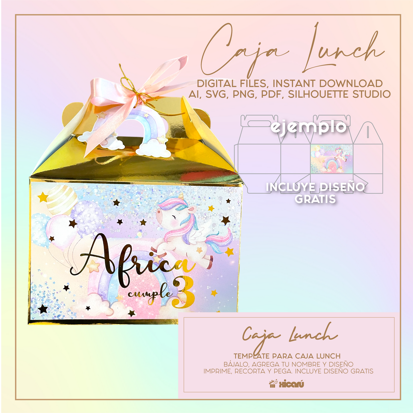 Caja Lunch, template