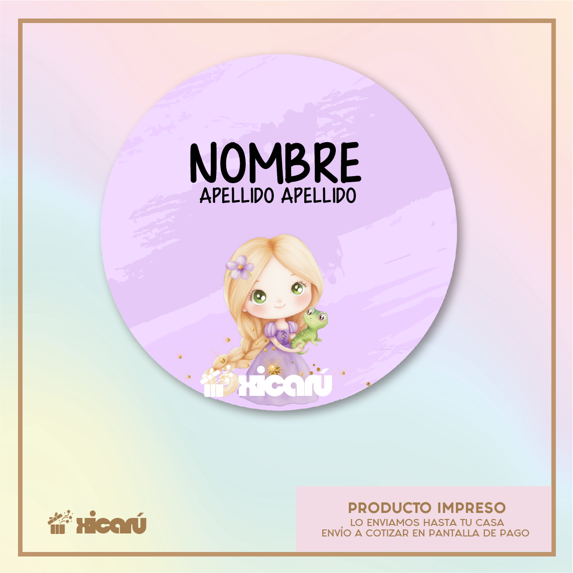 Sticker Personalizado: Rapunzel Baby
