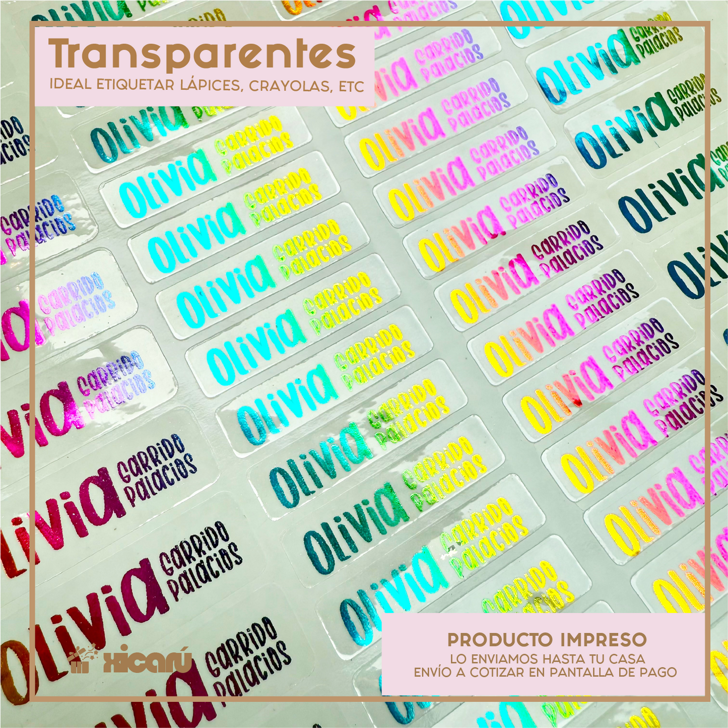 Sticker Mini Transparente: 4x1 (84 piezas)