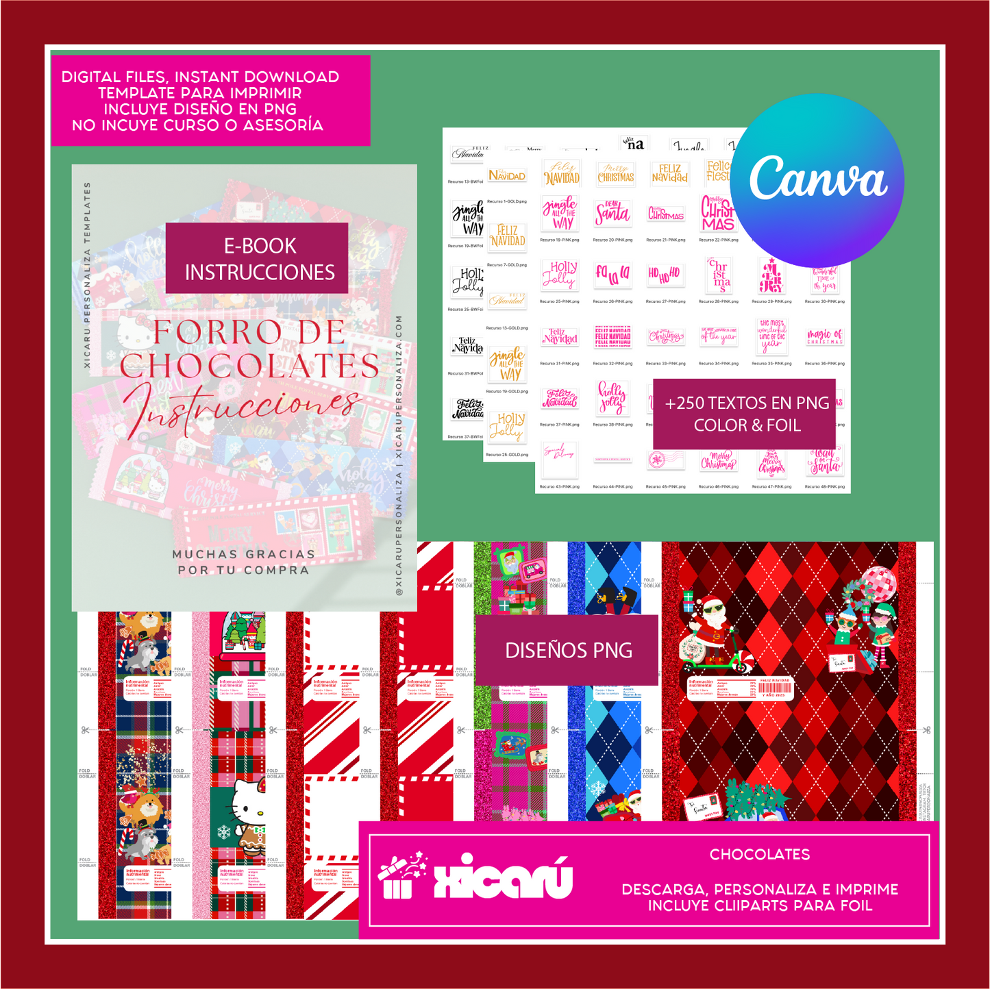 Chocolates forros: Xmas 2025