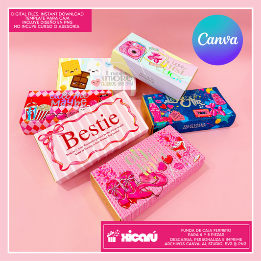 12 Fundas Ferrero 4 y 8 piezas: Valentine 2025
