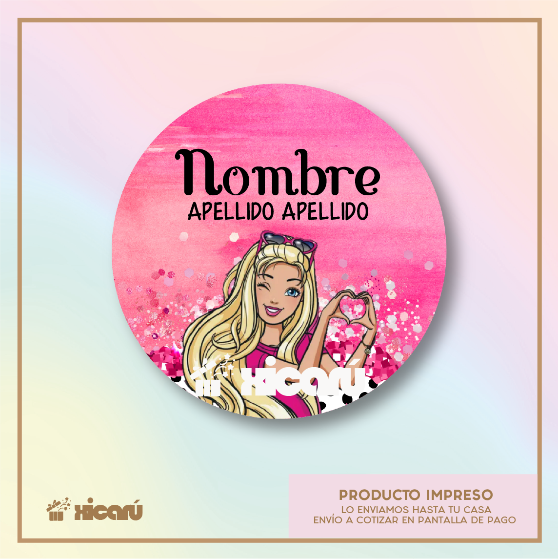 Sticker Personalizado: Barbie