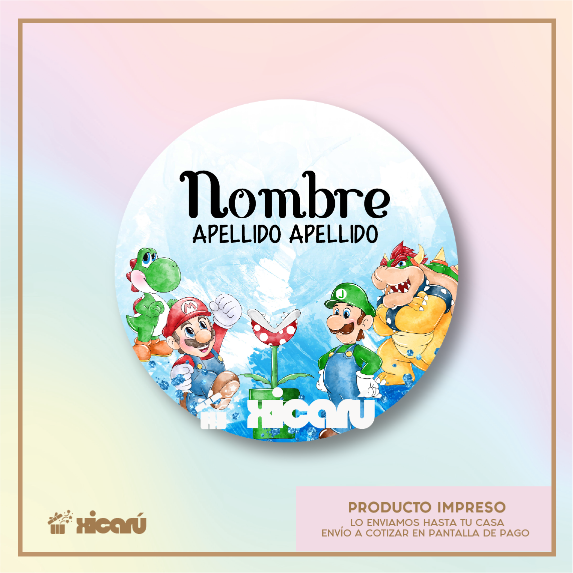 Sticker Personalizado: Mario Blue