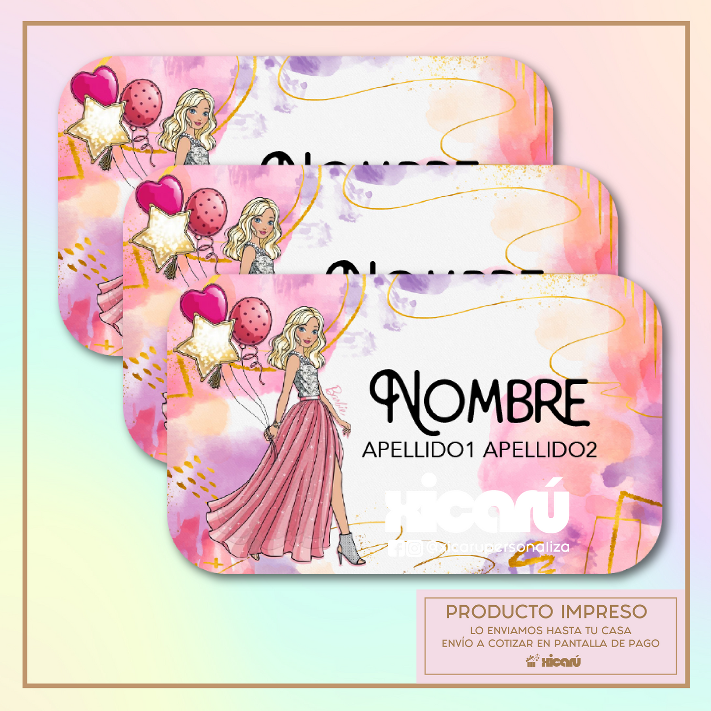 Sticker Personalizado: Barbie Balloon R