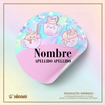 Sticker Personalizado: Kawaii C