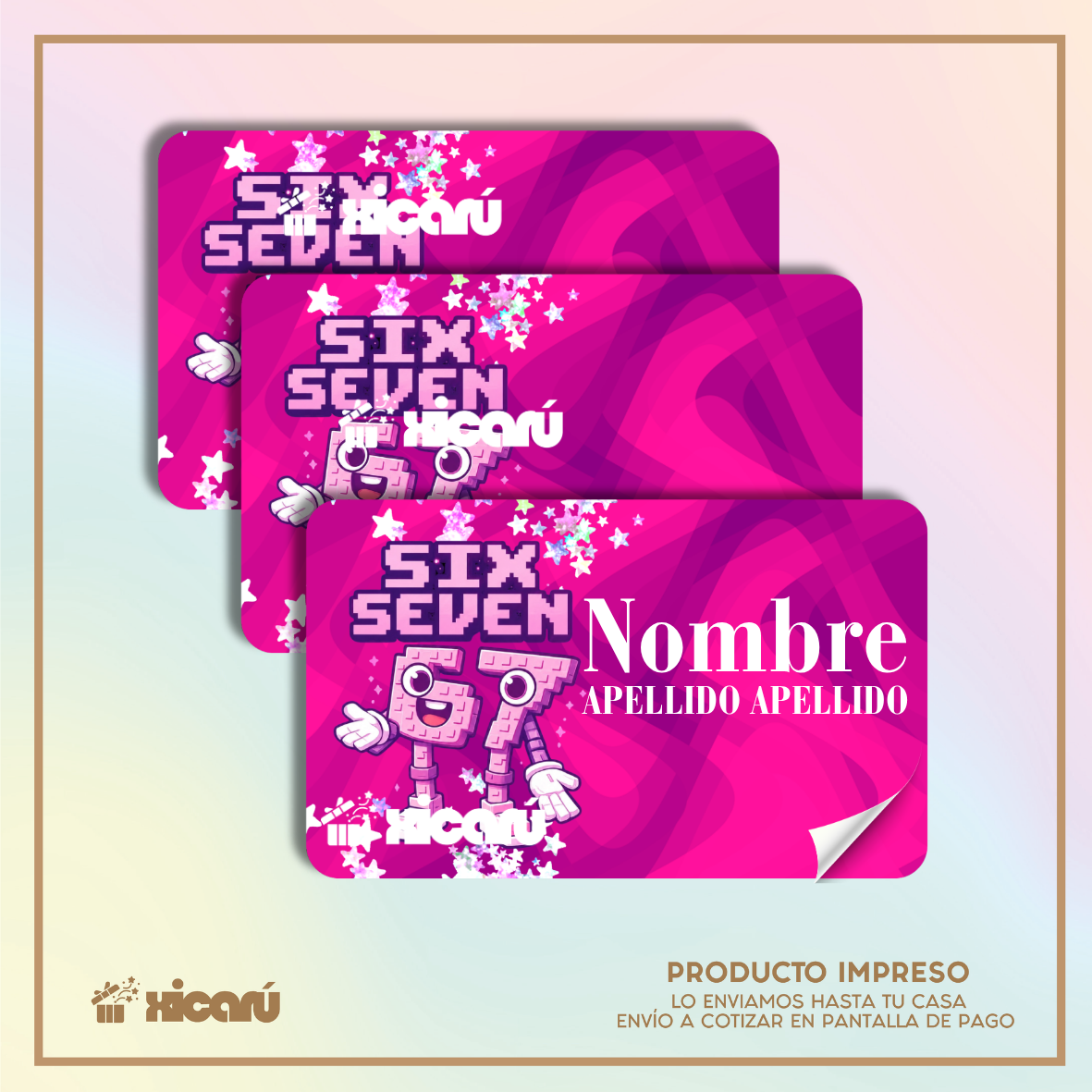 Sticker Personalizado: SixSeven Pink R