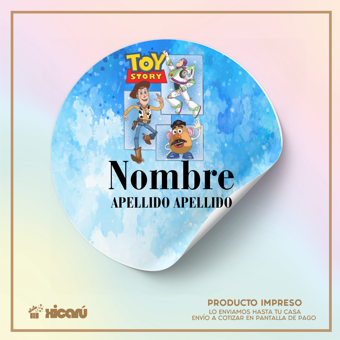 Sticker Personalizado: Toy Story C