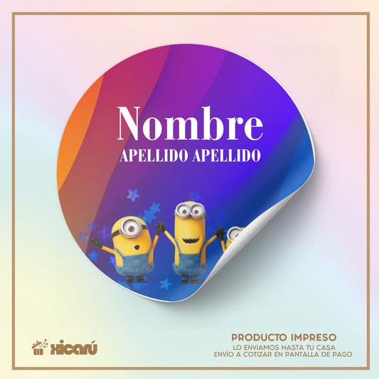 Sticker Personalizado: Minions C