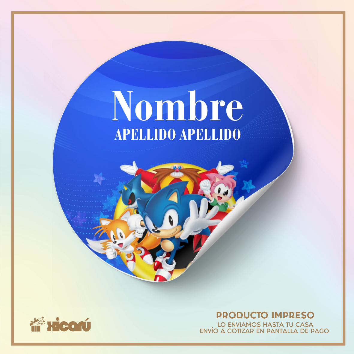 Sticker Personalizado: Sonic C