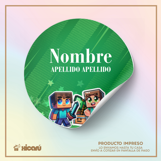 Sticker Personalizado: Minecraft C