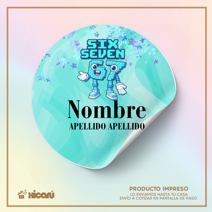 Sticker Personalizado: SixSeven C