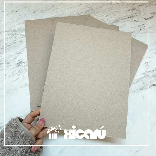 10 Hojas cartón gris 1.5mm TC