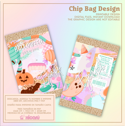 Halloween chip bags: bundle 2023 (3 digital kits)