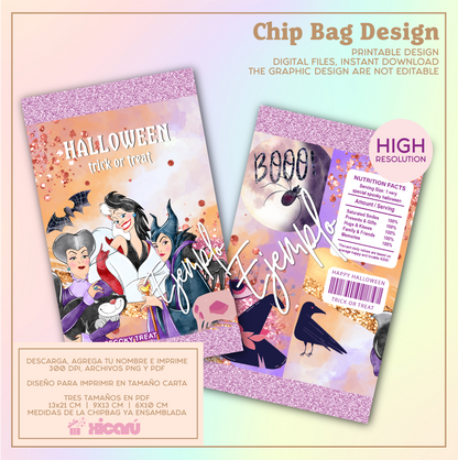 Halloween chip bags: bundle 2023 (3 digital kits)