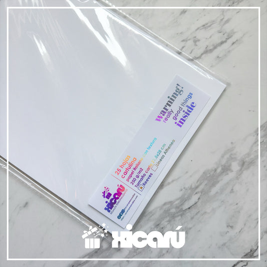 25 Hojas - Cartulina Papel italiano con textura Reeves 250gr Carta