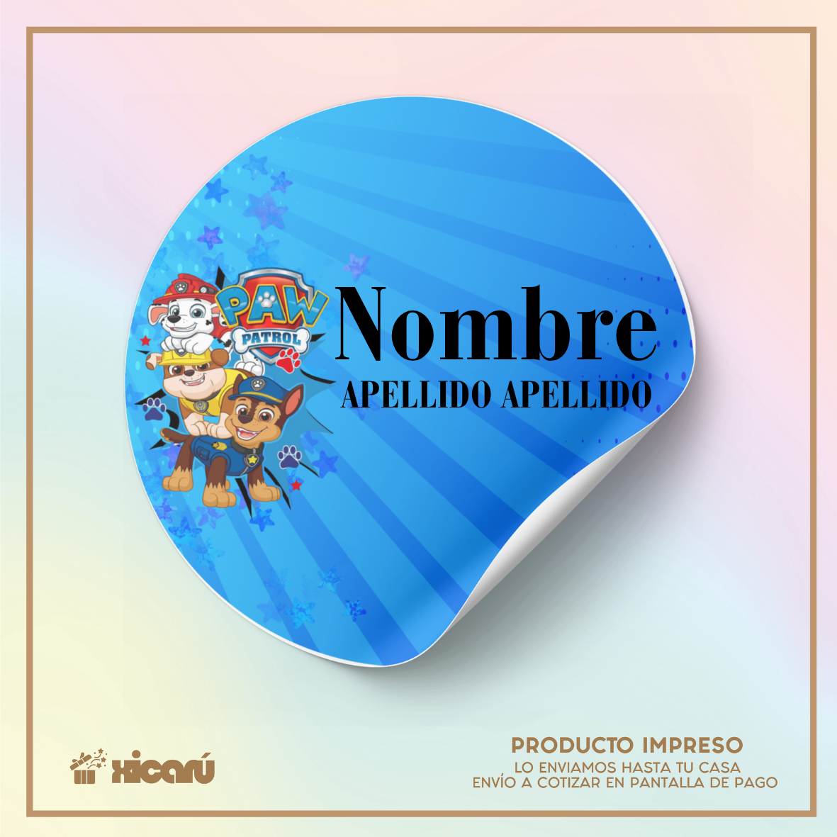 Sticker Personalizado: PawPatrol C