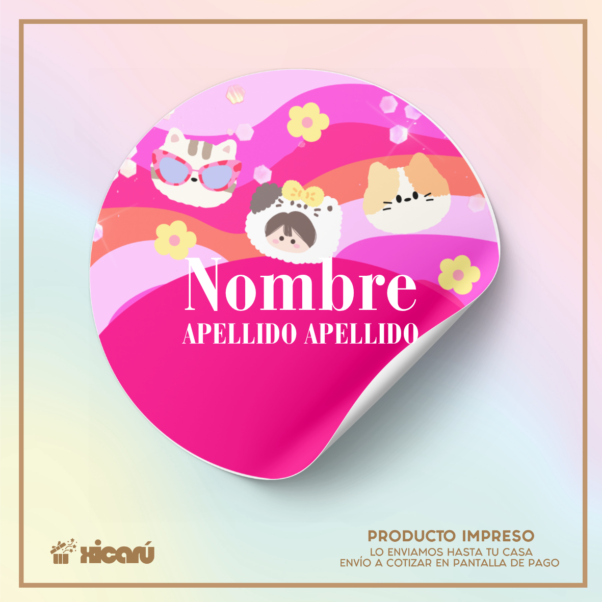 Sticker Personalizado: Cats C