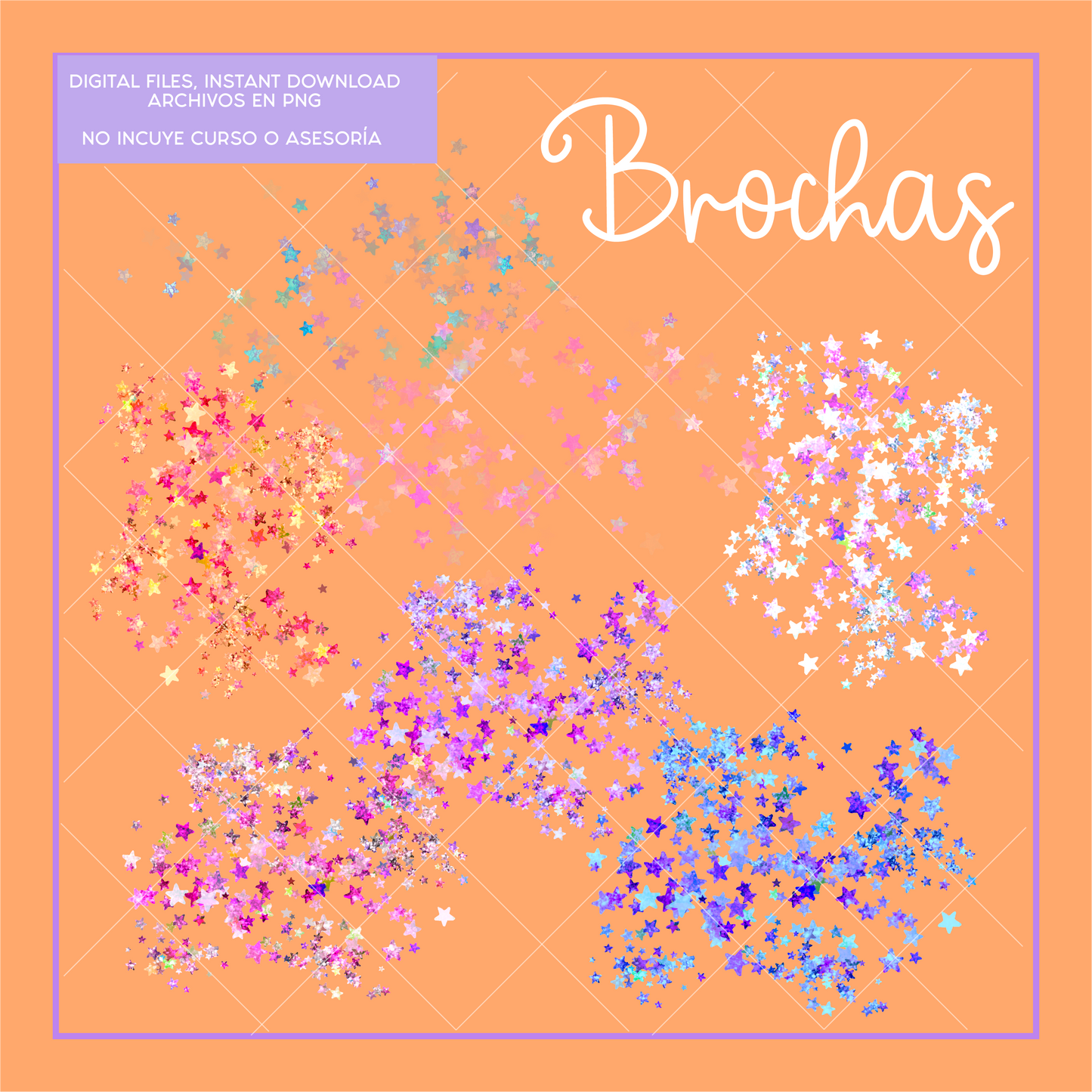 Clipart: Brochas Estrellas