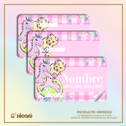 Sticker Personalizado: DinoGirl R