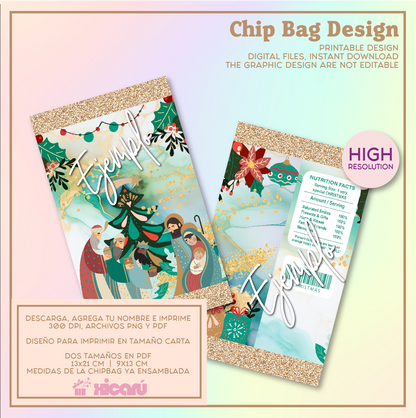 Bundle Xmas CHIP BAGS 2023, chip bags para imprimir