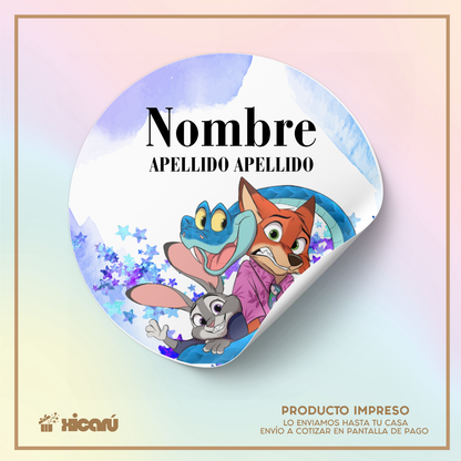 Sticker Personalizado: Zootopia C