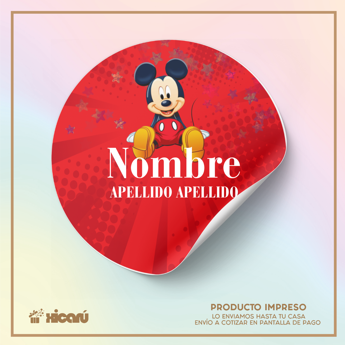 Sticker Personalizado: Mickey C